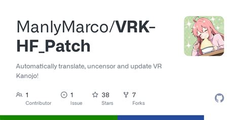 vr kanojo patch|Releases ManlyMarco/VRK